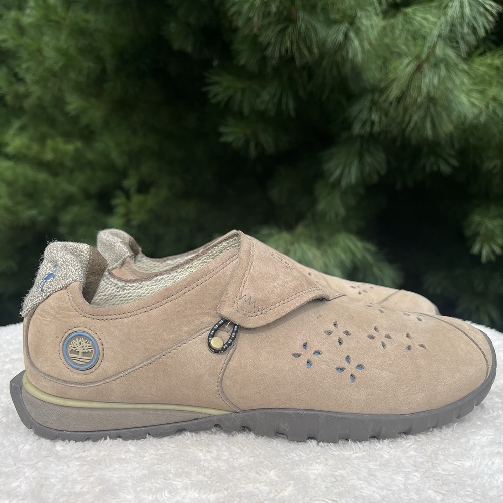 Timberland Smartwool Outdoor Shoes Womens 8.5 Tan Trail Sneaker 10670 Suede Y2K